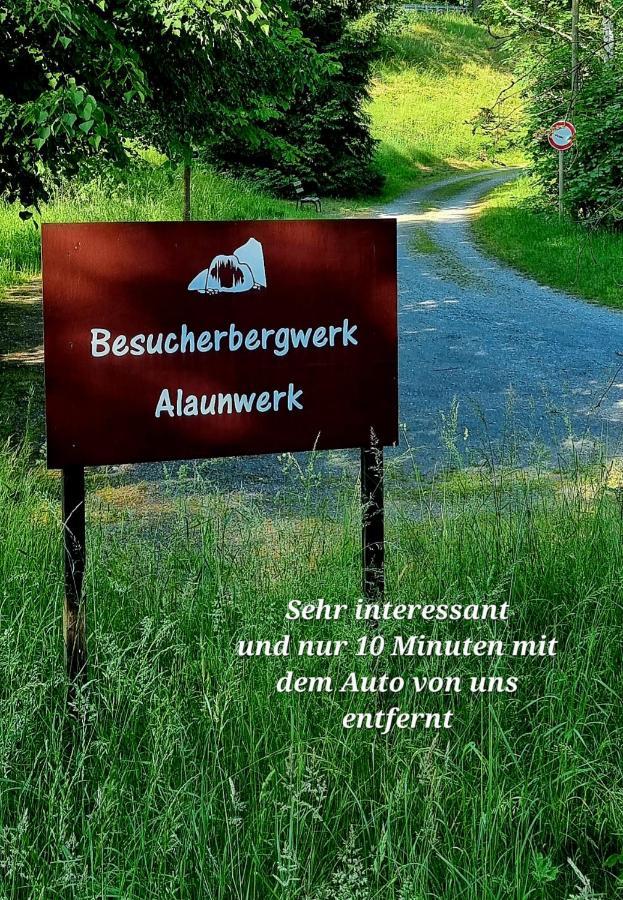 Ferienwohnung "Blick Mylau" - Naehe Freizeitpark Plohn & Weltgroesster Ziegelsteinbruecke Reichenbach im Vogtland Bagian luar foto