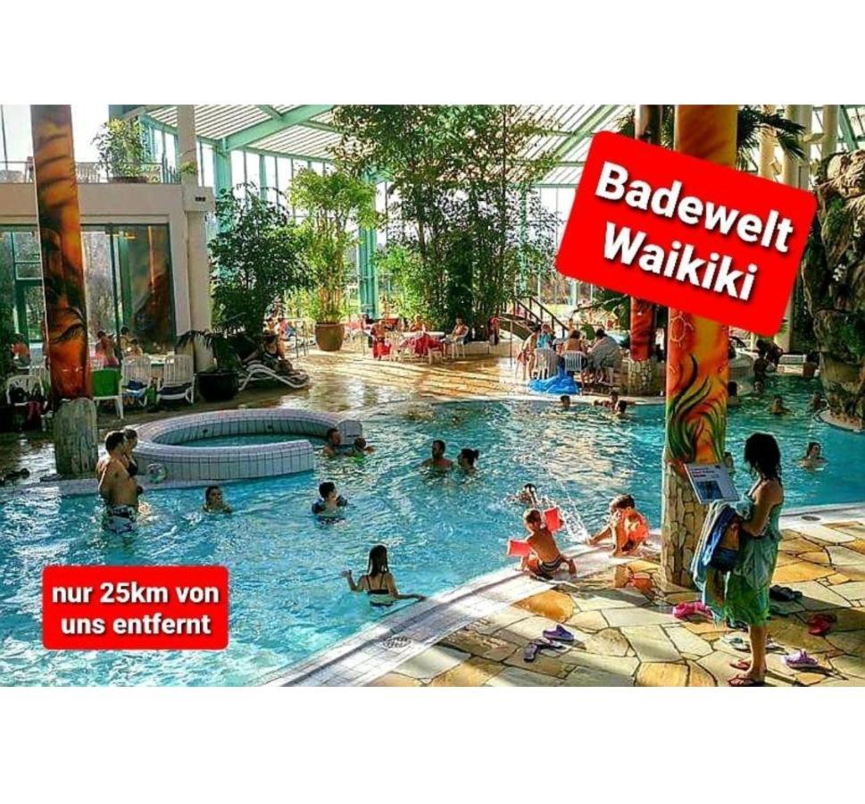 Ferienwohnung "Blick Mylau" - Naehe Freizeitpark Plohn & Weltgroesster Ziegelsteinbruecke Reichenbach im Vogtland Bagian luar foto