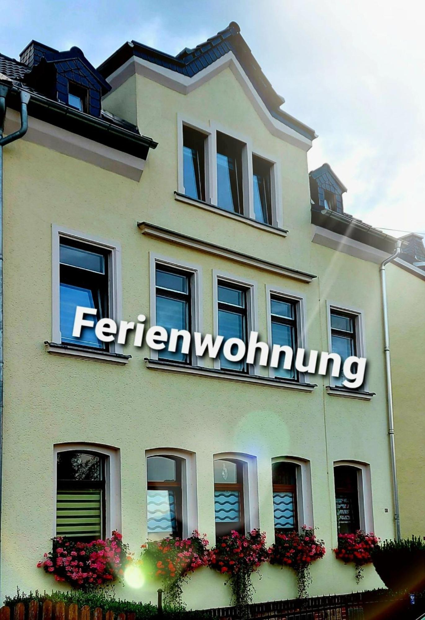 Ferienwohnung "Blick Mylau" - Naehe Freizeitpark Plohn & Weltgroesster Ziegelsteinbruecke Reichenbach im Vogtland Bagian luar foto